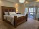 Bedroom with french doors leading to an outdoor porch and patio set at 415 N Westview Dr, Columbus, IN 47201