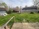 View of the backyard with a trampoline at 4506 Phoenix Dr, Indianapolis, IN 46241
