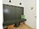 Mudroom with custom bench and storage hooks, perfect for organization at 5181 Golden Grove Dr, McCordsville, IN 46055