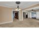 Spacious living room showcasing natural light, decorative ceilings, and hardwood floors at 52 N Oakland Ave, Indianapolis, IN 46201