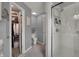 Bright bathroom with a walk-in closet, shower and vanity at 5223 Jerry Ct, Indianapolis, IN 46254