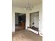 Spacious dining room featuring a vintage chandelier and doorway to kitchen space at 601 E Thompson St, Edinburgh, IN 46124