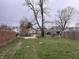 Large backyard with trees and grass, providing space for outdoor activities at 608 N Gray St, Indianapolis, IN 46201