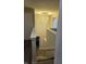 Hallway showing a modern chandelier at 6120 Salanie Pl, Indianapolis, IN 46254