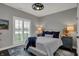 Relaxing bedroom with plush bedding, serene colors, and plenty of natural light at 749 Meadowbrook Ln, Franklin, IN 46131