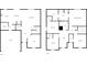 This floor plan showcases a spacious kitchen, dining area, living room, laundry, garage and bedrooms at 771 Carolina Way, Avon, IN 46123