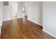 Inviting living room with pristine white walls and new laminate flooring at 771 Carolina Way, Avon, IN 46123