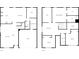 Detailed floor plan showcasing the layout of rooms including kitchen, living room, and bedrooms at 8251 Garden Ridge Rd, Indianapolis, IN 46237