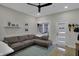 Inviting living room with a large sectional sofa and neutral decor at 922 Cottage Ave, Indianapolis, IN 46203