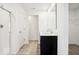 Bright bathroom features a double vanity, large mirror, and walk-in shower at 1117 Stubble Run, Danville, IN 46122