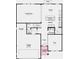 First floor plan showcasing an open layout connecting the great room, kitchen, and dining area at 1117 Stubble Run, Danville, IN 46122