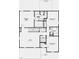 Second floor plan featuring a primary suite, two additional bedrooms, a loft, and a laundry room at 1117 Stubble Run, Danville, IN 46122