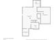 Floor plan featuring the basement level with finished and unfinished areas, including office spaces and storage at 13494 Moorcroft Dr, Fishers, IN 46037