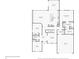 Detailed floor plan showcasing the layout of the home's main level, including bedrooms, bathrooms, and living areas at 13494 Moorcroft Dr, Fishers, IN 46037