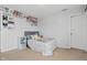 Bright bedroom features decor, carpet, and a double door closet at 1575 Oakvista Dr, Greenwood, IN 46143
