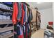 Walk-in closet with custom shelving and plenty of storage space at 1575 Oakvista Dr, Greenwood, IN 46143