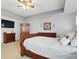 Spacious main bedroom boasts tray ceilings and ample closet space at 1575 Oakvista Dr, Greenwood, IN 46143