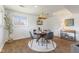 Charming dining room showcasing a round table, modern decor, and a cozy atmosphere at 1708 Fox Hill Dr, Indianapolis, IN 46228