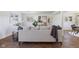 Modern living room featuring a comfortable sofa, stylish decor, and ample natural light at 1708 Fox Hill Dr, Indianapolis, IN 46228