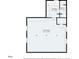 Basement layout featuring flex space, laundry, and bathroom dimensions for potential renovations at 2221 Groff Ave, Indianapolis, IN 46222