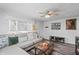 Bright living room with neutral tones, a comfortable sectional sofa, and stylish decor at 2221 Groff Ave, Indianapolis, IN 46222
