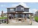 Relaxing back patio with lounging and dining furniture with an outdoor grill, perfect for entertaining at 2538 Redding Dr, Whitestown, IN 46075