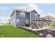 Spacious backyard with a charming patio, dining set, and grill, ideal for outdoor gatherings and relaxation at 2538 Redding Dr, Whitestown, IN 46075