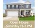 Charming two-story home featuring a covered porch, attached two-car garage and beautiful lawn at 2538 Redding Dr, Whitestown, IN 46075