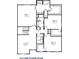 Second floor plan boasting three bedrooms, two bathrooms, and a spacious loft at 2538 Redding Dr, Whitestown, IN 46075