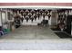 The spacious garage has plenty of wall mounted taxidermy at 2692 E County Road 750 S, Clayton, IN 46118