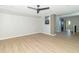 Spacious living room with recessed lighting and sliding barn door at 2741 Mars Hill St, Indianapolis, IN 46241