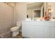 Bright bathroom with a vanity, modern fixtures, and a stylish mirror at 2960 W Patchwork Dr, Monrovia, IN 46157