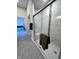 New tiled glass shower with marble tiles and shower head at 359 N Jefferson St, Martinsville, IN 46151