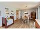 Warm dining area offering a cozy spot for casual meals with natural light at 464 Hummingbird Ln, Whiteland, IN 46184