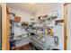 Organized pantry featuring wire shelving for ample storage space at 464 Hummingbird Ln, Whiteland, IN 46184