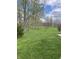 Expansive grassy backyard bordered by mature trees offering a serene view at 6389 N Forest St, Martinsville, IN 46151