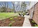Inviting backyard with lush landscaping, patio seating, and a beautiful lawn, ideal for relaxation at 6436 Lakeland Blvd, Indianapolis, IN 46234