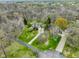 Aerial view of the property showcasing its beautiful surrounding landscape at 6761 E Woodland Ct, Mooresville, IN 46158