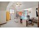 Bonus room with dormer windows, custom storage and carpeted floors at 6761 E Woodland Ct, Mooresville, IN 46158