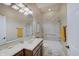Basement bathroom with updated fixtures, neutral tile, and convenient accessibility features at 6802 Carters Grove Dr, Noblesville, IN 46062