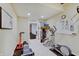 Well-equipped home gym area in the basement with various fitness machines and equipment at 6802 Carters Grove Dr, Noblesville, IN 46062