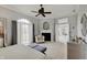 Bright and spacious main bedroom with access to the exterior and views into other areas at 6802 Carters Grove Dr, Noblesville, IN 46062
