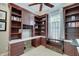 Office featuring custom built-in shelving and desk space at 6802 Carters Grove Dr, Noblesville, IN 46062
