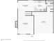 First floor plan showing living room, dining room, kitchen and half bath at 693 Cembra Dr, Greenwood, IN 46143