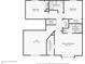 Second floor plan showing bedrooms, bathrooms and closets at 693 Cembra Dr, Greenwood, IN 46143