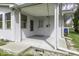 Back porch is perfect for relaxing or entertaining at 7144 Lockwood Ln, Indianapolis, IN 46217