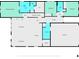 Floor plan showcasing the layout of the house, including bedrooms, bathrooms, kitchen, and living areas at 7210 Covington St, Lebanon, IN 46052