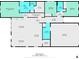 Detailed floor plan showcasing the layout and dimensions of each room in the home at 7210 Covington St, Lebanon, IN 46052