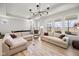 Large open concept living area with lots of windows and comfortable seating at 7210 Covington St, Lebanon, IN 46052