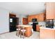 Well-appointed kitchen includes island, modern appliances, and ample cabinet space at 7265 Derbyshire Dr, Cumberland, IN 46229